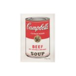 Andy Warhol (American, b.1923), 'Campbell’s Soup - Beef'