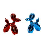 After Jeff Koons, 'Balloon Dogs (Blue and Red)'