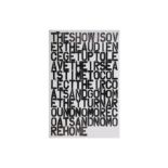 Christopher Wool/Felix Gonzalez-Torres, 'Untitled (The Show Is Over)'