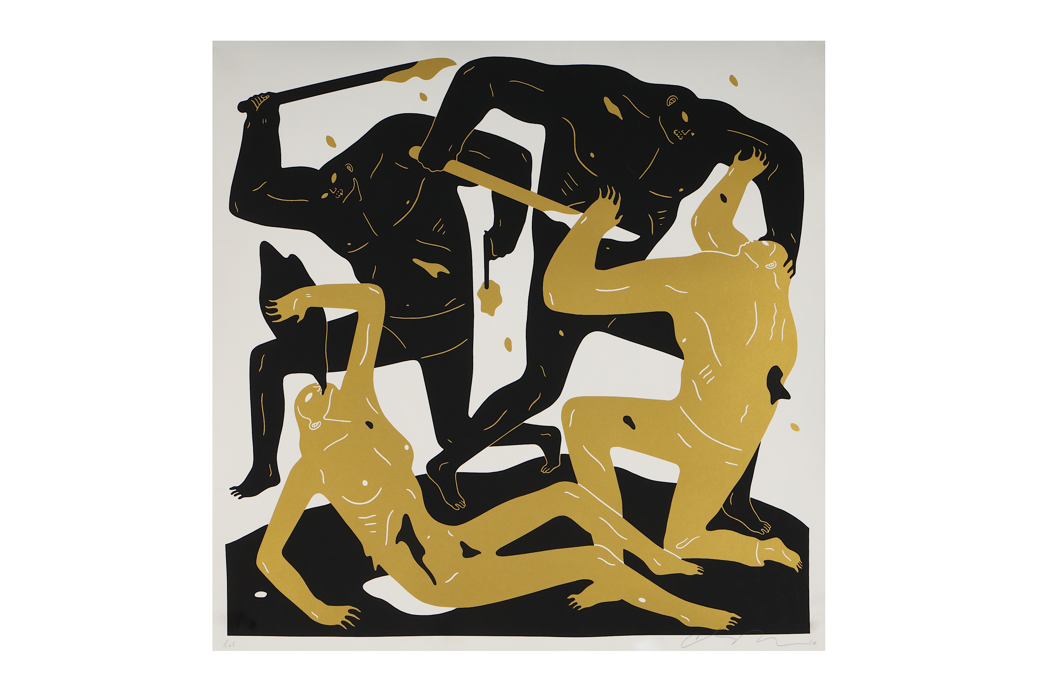 § Cleon Peterson (American, b.1973), 'Into the Sun - White and Gold (2)'