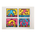 Keith Haring (American, 1958-1990), 'Pop Shop Quad II'