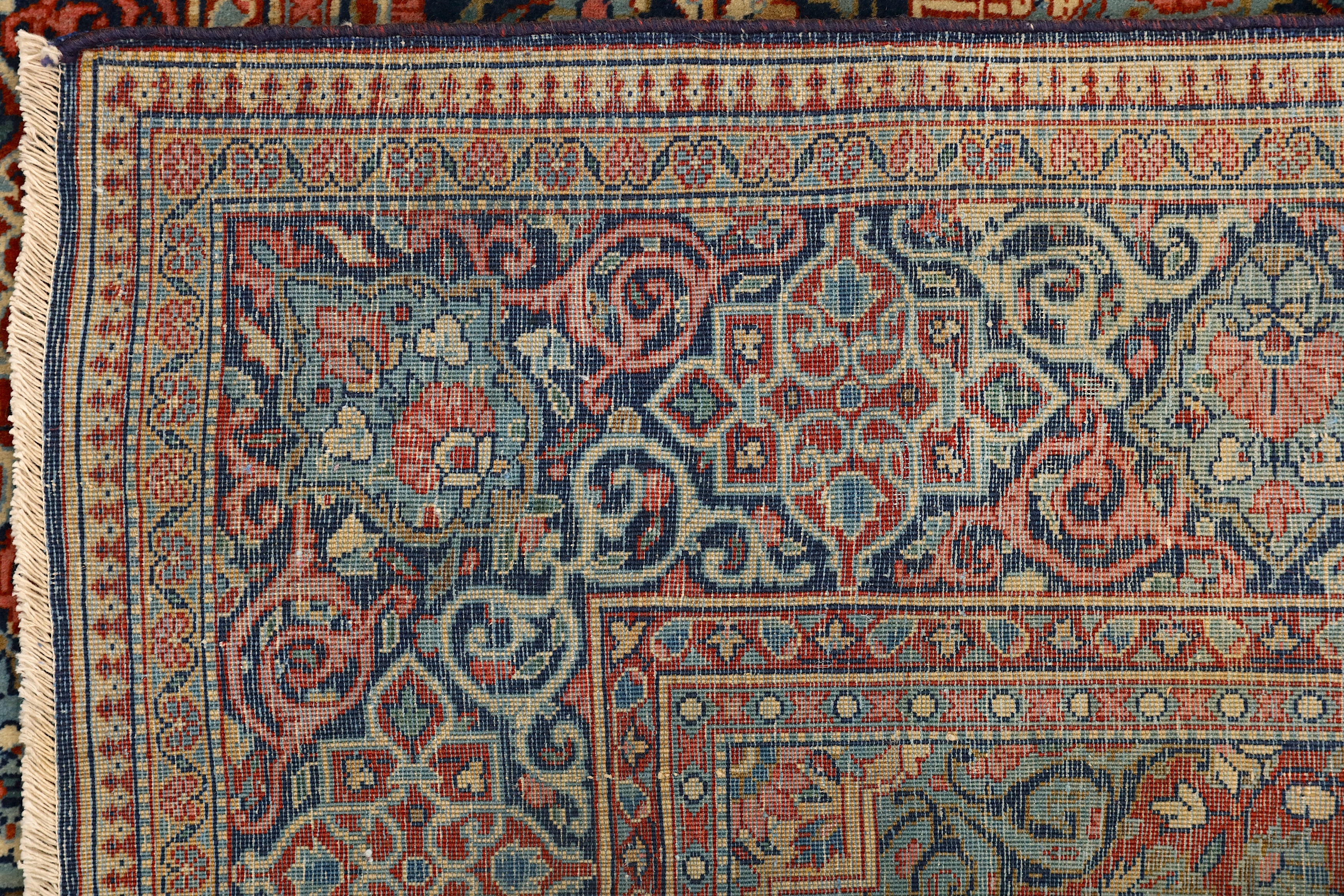 A FINE KASHAN DABIR RUG, CENTRAL PERSIA - Image 7 of 7