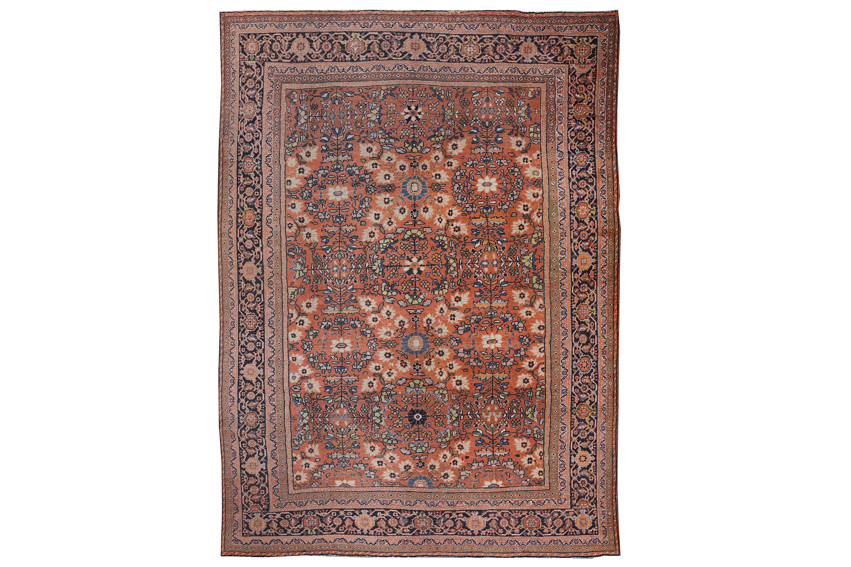 AN ANTIQUE MAHAL CARPET, WEST PERSIA