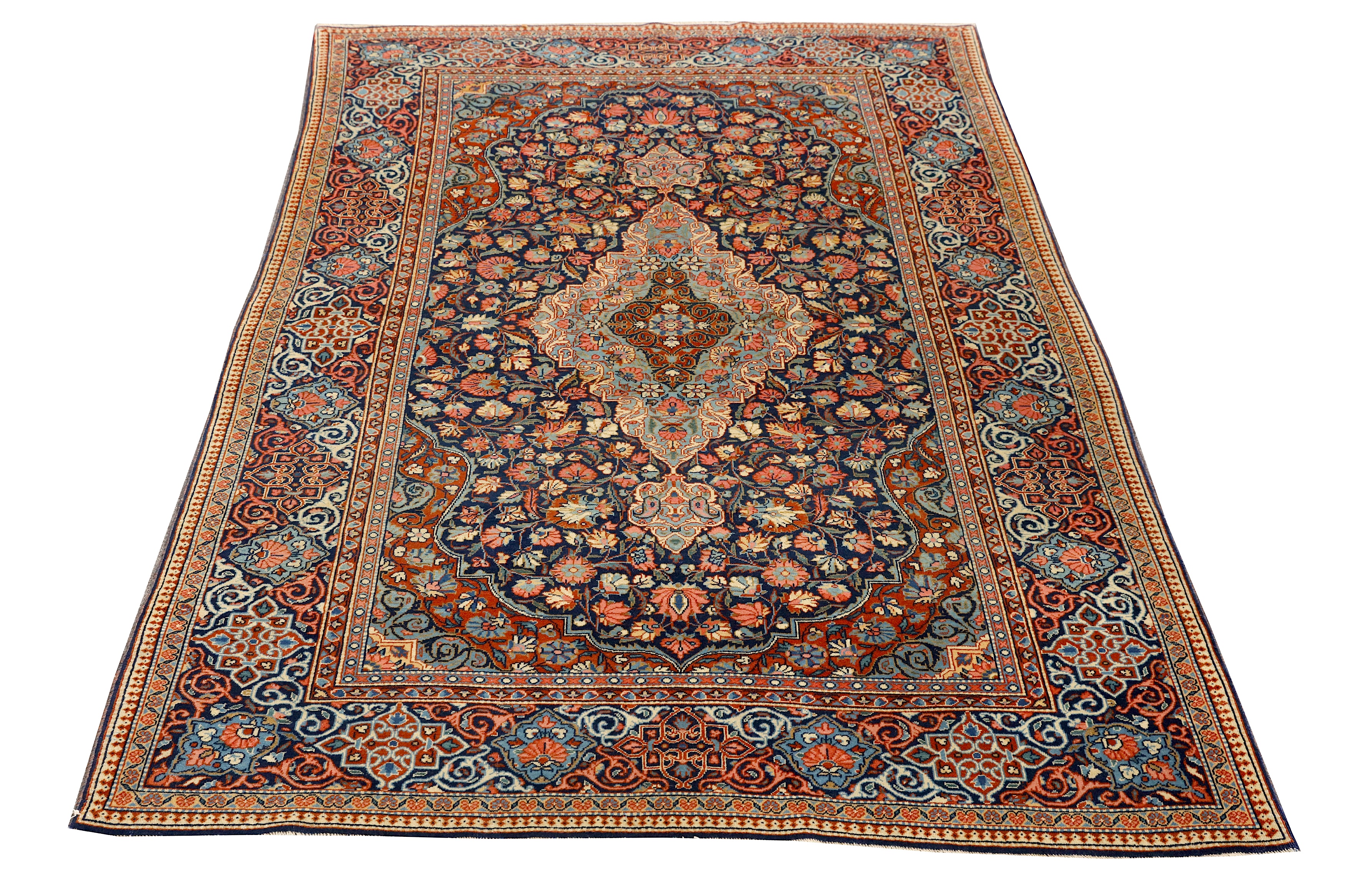 A FINE KASHAN DABIR RUG, CENTRAL PERSIA - Image 2 of 7