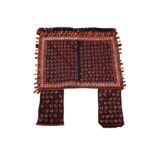 A FINE QASHQAI H FLAT WEAVE HORSE COVER, SOUTH WEST PERSIA