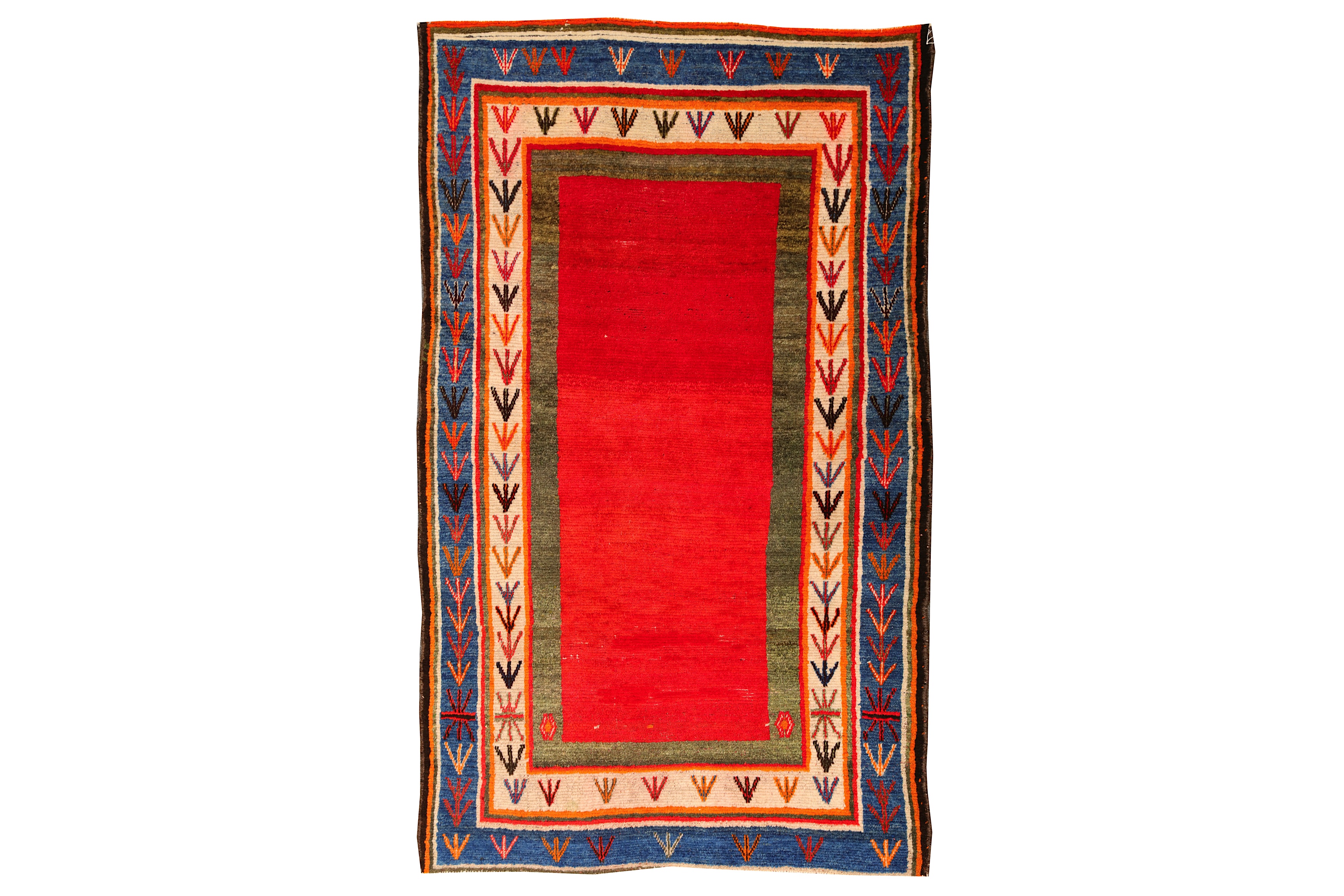 AN UNUSUAL GABBEH RUG, SOUTH-WEST PERSIA