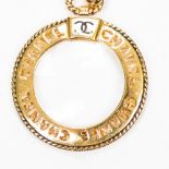 Chanel Lens Medallion Pendant Necklace