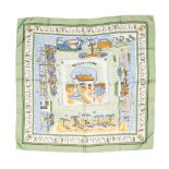 Hermes 'Retour a La Terre' Silk Scarf