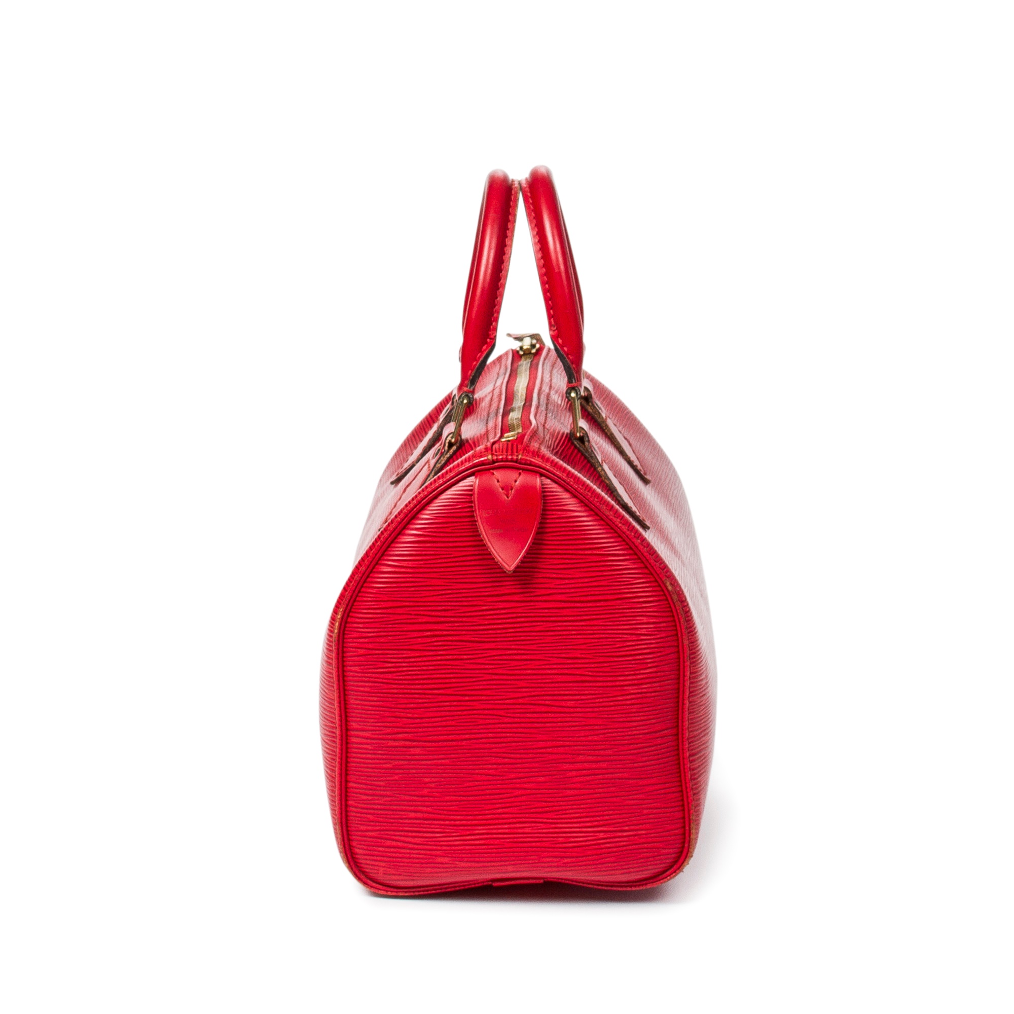 Louis Vuitton Red Epi Speedy 25 - Image 3 of 5