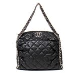 Chanel Black Quilted Leather Shoulder Bag