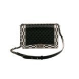 Chanel Checkerboard Trim Medium Boy Bag