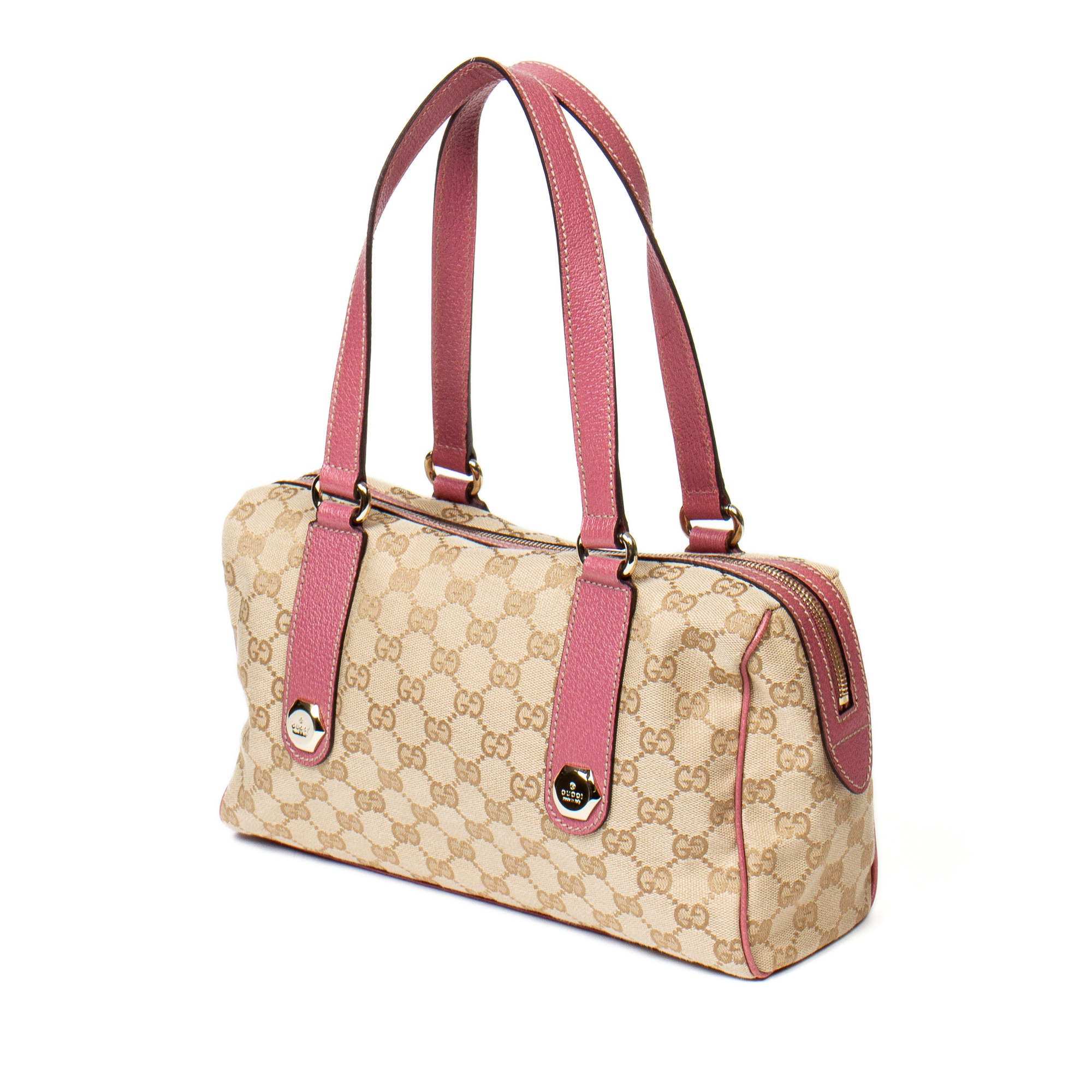 Gucci Beige Monogram Charmy Boston Bag - Image 7 of 7