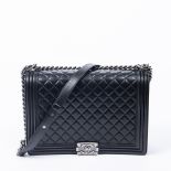 Chanel Black Quilted Large Boy Bag