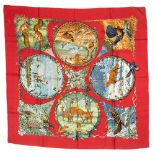 Hermes 'Les Quatre Saisons' Silk Scarf