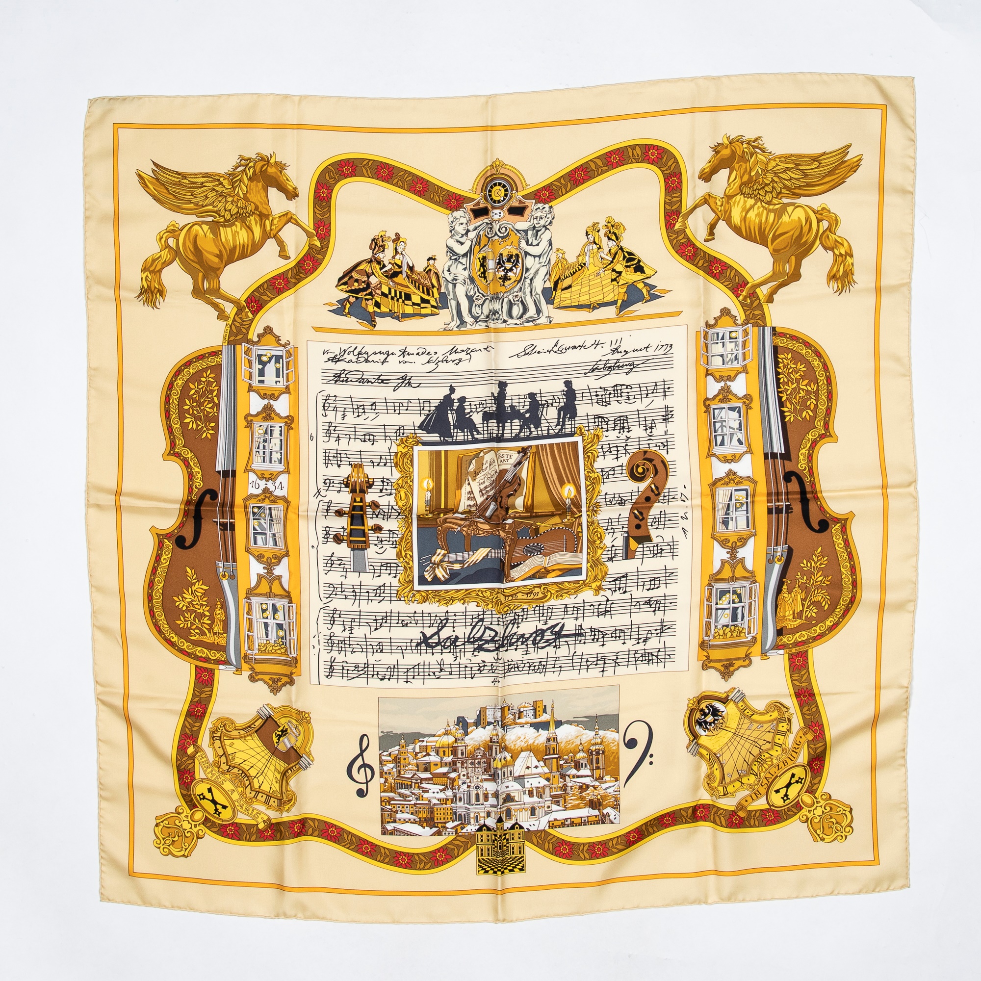 Hermes 'Salzburg' Silk Scarf