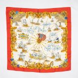 Hermes 'Voiles de Lumieres' Silk Scarf