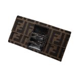 Fendi Zucca Print FF Logo Wallet