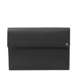 MCM Black Small Leather Brick Document Case