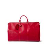 Louis Vuitton Red Epi Keepall 50