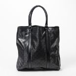 Gucci Black Guccissima Imprime Tall Tote