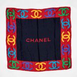 Chanel Logo Silk Scarf