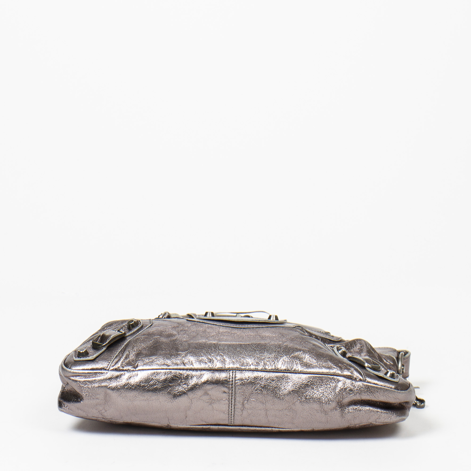 Balenciaga Silver Arena First Bag - Image 5 of 7