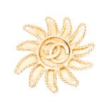 Chanel Sun Logo Brooch