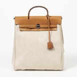 Hermes Beige Herbag Backpack PM