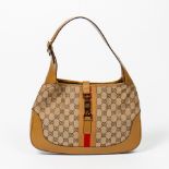 Gucci Beige Monogram Jackie O Bag