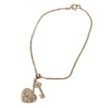 Chanel Heart Key Bracelet