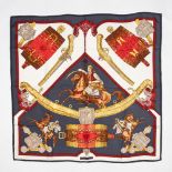 Hermes 'Hommage a l'Amitie Franco-Ellenique' Silk Scarf