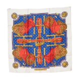 Hermes 'Selles A Housse' Silk Scarf