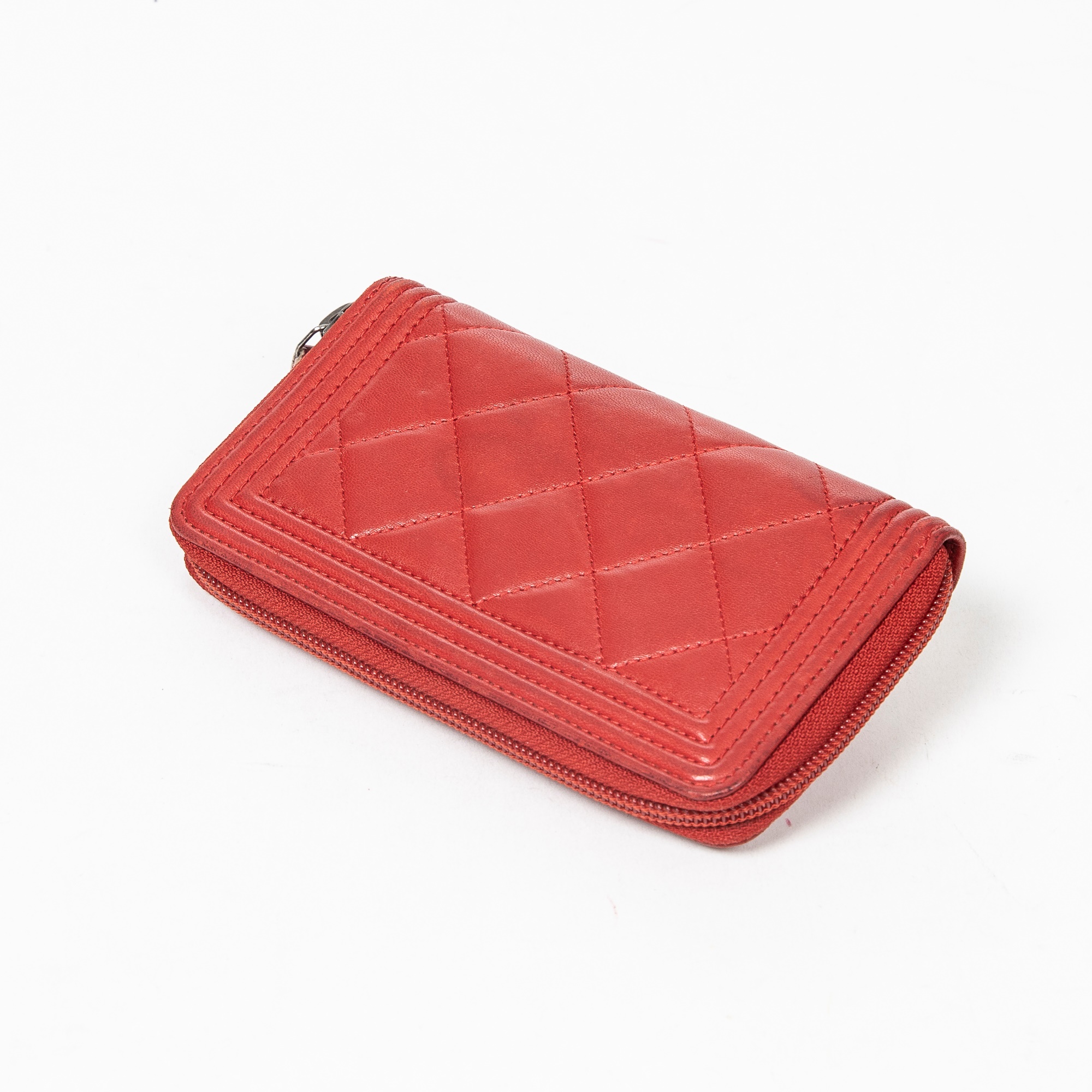 Chanel Red Boy Wallet - Image 2 of 3