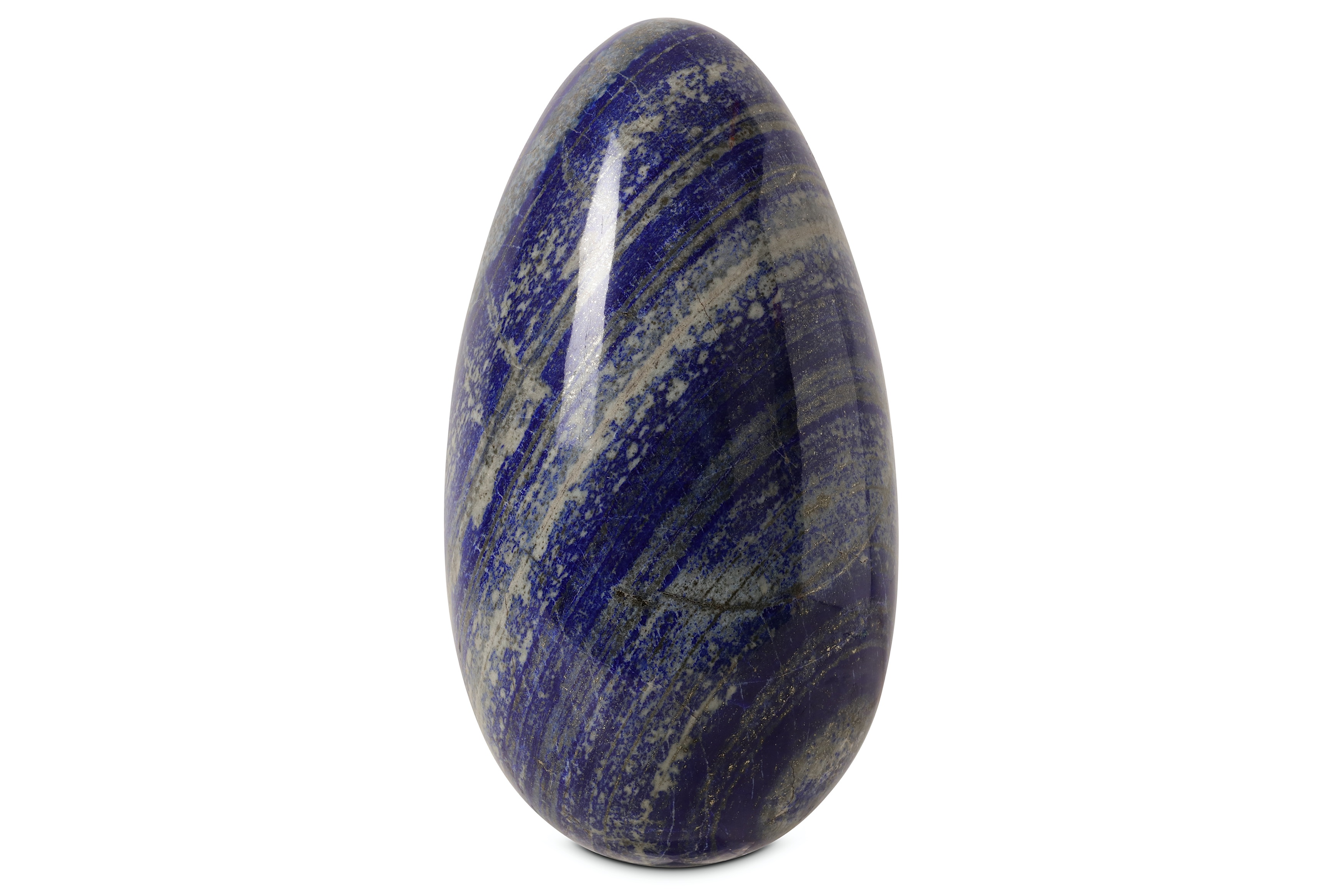 A LARGE LAPIS SOLID LAZULI SPECIMEN EGG - Image 2 of 4