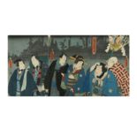 A COLLECTION OF JAPANESE WOODBLOCK PRINTS BY KUNISADA AND OTHERS