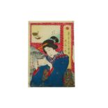 A COLLECTION OF JAPANESE WOODBLOCK PRINTS BY KUNISADA AND OTHERS.