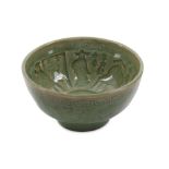 A CHINESE LONGQUAN CELADON 'SCHOLARS AND POETS' BOWL.