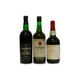 Mixed Bottles of Port and Sherry