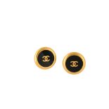 Chanel CC Logo Clip On Earrings