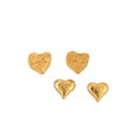 Christian Lacroix Heart Clip On Earrings