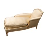 A contemporary Chaise Longue upholstered in Donghia fabric