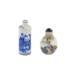 Two Chinese snuff bottles.
