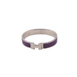Hermes Purple H Clic Bracelet