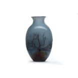 A large 20th century Murano glass vase