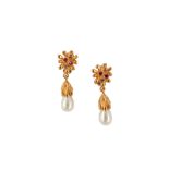 Christian Lacroix Pearl Drop Clip On Earrings