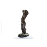 After Edouard Louis Collet (Swiss 1876-1957), 'Nocturne', modelled as a figural nude standing