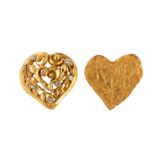 Christian Lacroix Statement Heart Brooches