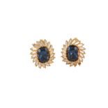 Christian Dior Rhinestone Clip On Earrings