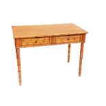 A mid 19th Century pine faux bamboo side table