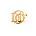 Christian Dior Logo Brooch